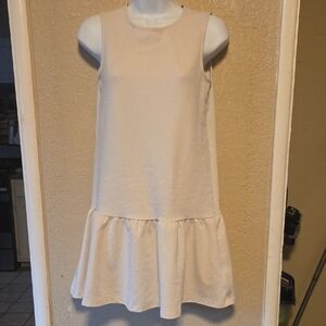 H&M Cream Sleeveless Midi Dress